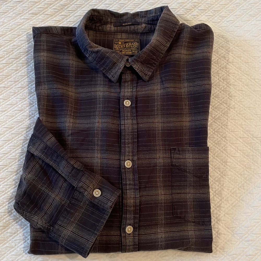 Lucky Brand Plaid Button-Up Shirt
